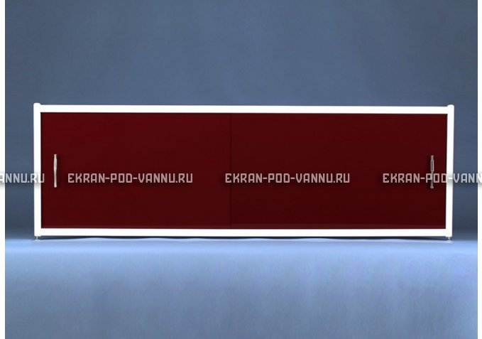 Раздвижной экран EUROPLEX Комфорт бордовый – купить по цене 7150 руб. в интернет-магазине в городе Ярославль картинка 1