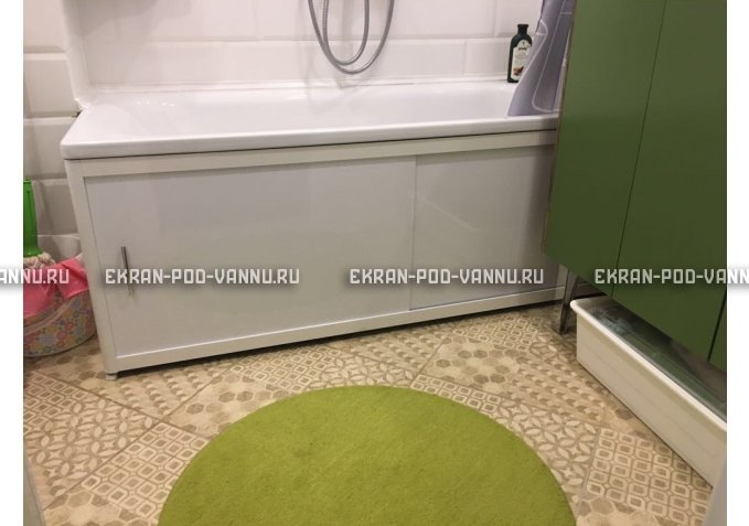 Раздвижной экран EUROPLEX Комфорт белый – купить по цене 6400 руб. в интернет-магазине в городе Ярославль картинка 1