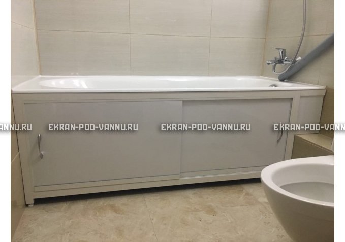 Экран  EUROPLEX Роликс белый с вставкой – купить по цене 10400 руб. в интернет-магазине в городе Ярославль картинка 4