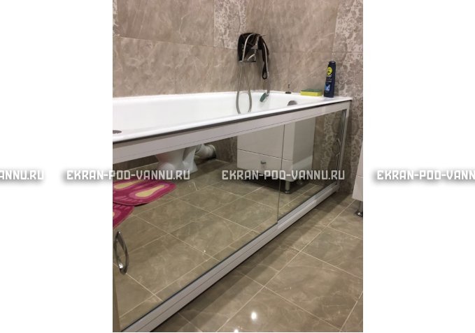 Раздвижной экран EUROPLEX Роликс Зеркальный – купить по цене 9700 руб. в интернет-магазине в городе Ярославль картинка 9