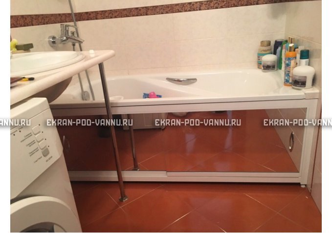 Раздвижной экран EUROPLEX Роликс Зеркальный – купить по цене 9700 руб. в интернет-магазине в городе Ярославль картинка 10