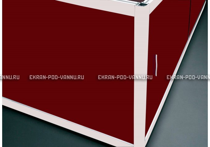 Торцевой экран EUROPLEX Комфорт бордовый – купить по цене 8760 руб. в интернет-магазине в городе Ярославль картинка 1