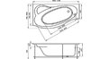 Акриловая ванна 1MarKa Gracia 150x94 – купить по цене 19400 руб. в интернет-магазине в городе Ярославль картинка 17